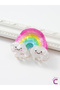 Smiling Face Cloudy Rainbow Acetate Girl's Peg Buckle - Gift Hair Clip Birthday Gift - 5