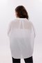Women's Shirt Loose Oversized White Shirt Front Pocket Low Shoulder 100% Cotton Shirt - 2