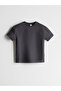 Two Mt Shop Quality Oval Collar Basic Boys' T-Shirt