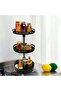Round rack, rotating wrought iron rack, kitchen countertop, multi-layer turntable, storage rack - 3