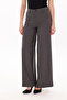 Women's Pants Palazzo Pants Wide Leg Pants Stretch Fabric Loose Leg Gray Front Buttoned Stylish Fabric - 8