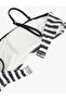 Striped Strapless Bikini Top - 2