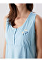 Nevavm U-Neck Floral Embroidered Maternity Nightgown with a Difference - 3