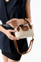 Women's Faux Leather Strappy Small Size Hand and Shoulder Bag