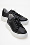 Dericlub Women's Thick Sole Lace-Up Casual Shoes Real Leather Cr 2627 Black - 2