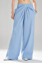 Women's Fold Detailed Design Wide Leg Trousers