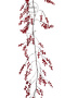 Artificial Berry Pendant Lamp Red 180 cm - 2