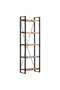 5-Tier Bookcase 60x30x180 cm Solid Reclaimed Wood