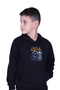 Boy's Sweatshirt with Hooded Kangaroo Pocket Skater Print