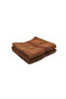2-Piece Cotton Face Towel Set – 33x33cm, Soft & Absorbent, Brown, Everyday Use - 2