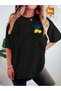 Freshly Squeezed Lemon Printed Unisex Oversize Crew Neck T-Shirt - 3