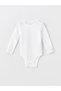 Lcw Baby Ecru Crew Neck Long Sleeve Baby Girl Snap Bodysuit 2-Pack - 2