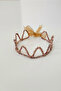Round Copper Sequin Sequined Girl's Queen Crown