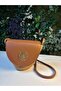 Lara Leather Stylish Design Accessory Detailed Straw, Front Detailed Crossbody Bag, Casual Style - 6