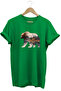 Hunting Camping Nature and Shed Bear Printed 100% Cotton Regular Fit T-Shirt