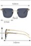 Women's Uv-400 Protection Luxury Rimless Sunglasses - 3