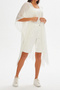 Women's Ecru Muslin Fabric Pareo Nbmht01 - 3