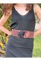 70 cm Elastic Floral Women's Belt - 3