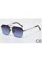 Unisex Uv-400 Protected Luxury Rimless Sunglasses