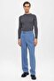 High-waisted men's pants with zipper detail - 2