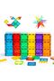 4D Diamond surface DIY Magnetic Tiles 52 PCS, Creative construction, Educational Magnet BuildingToys - 5