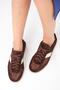 Irina Genuine Leather Brown Mesh Women's Sports Shoes - 5