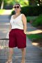 Cotton Viscose Fabric Pocketed Waist Elastic Double Legs Large Size Shorts. - 6