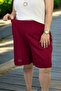 Cotton Viscose Fabric Pocketed Waist Elastic Double Legs Large Size Shorts. - 4