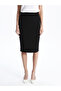 Women's Pencil Skirt with Elastic Waist (S5) - 2