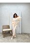 Cream Muslin Trousers Blouse Double Set (Pants-Bluez) - 6