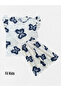 Girls' Cotton Summer Thin Fabric White Butterfly Pattern Short Sleeve Shorts Summer Pajamas Set - 2