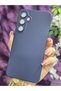 Samsung Galaxy A35 Compatible Velvet Navy Blue Silicone Phone Case - 2