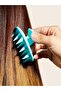 Blue Silicone Toothed Shampoo Comb Hair Scalp Massage Shower Brush