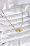 316L Steel Gold Color Elephant Heart Figured Women's Necklace - Tj-Bko9421 - 2