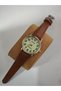 Vintage Minimal Retro Strap Phosphor Dial Wrist Watch