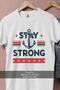 Oversize Stay Strong Designed Unisex T-Shirt - 2