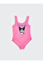 Nevavm Kuromi Printed Girls' Swimsuit with a Difference