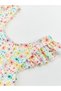 Lcw Baby Crew Neck Floral Girl's Swimsuit - 3