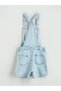Trendlucky Girl's Jean Shorts Salopet with Difference in Color - 3