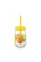 Patterned Glass Cup with Straw |   Bpa Free Smoothie Milk Juice Cup for Kids 370Cc - 2