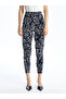 Patterned Women's Trousers with Elastic Waist - 2
