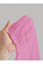 Pink Embroidery Pattern Crew Neck Sleeveless Side Shirring Crop, Dusty Pink Patterned Sleeveless Shirring Blouse Top - 8
