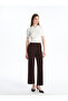 Wide Leg Women's Trousers with Elastic Waist