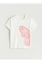 New Season Crew Neck Printed Girls' T-Shirt - S5I965Z1