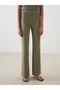 Elastic Waist Flared Women's Trousers - 2