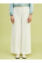 Lcw Modest Ecru Women's Pleated Pants with Elastic Waist - 2