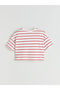 Lcw Kids Crew Neck Striped Combed Cotton Girls T-Shirt - 3