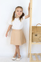 🌸   Girls' Pleated Skirt – Elastic Waist, Modern and Comfortable Design 🌸 - 5