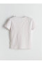 Crew Neck Printed Girl's T-Shirt - 3