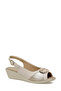 166970.Z5Fx Beige Women's Flat Sandals - 2